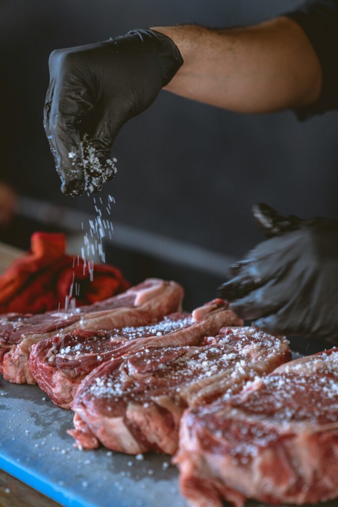 filet mignon spicing and salting