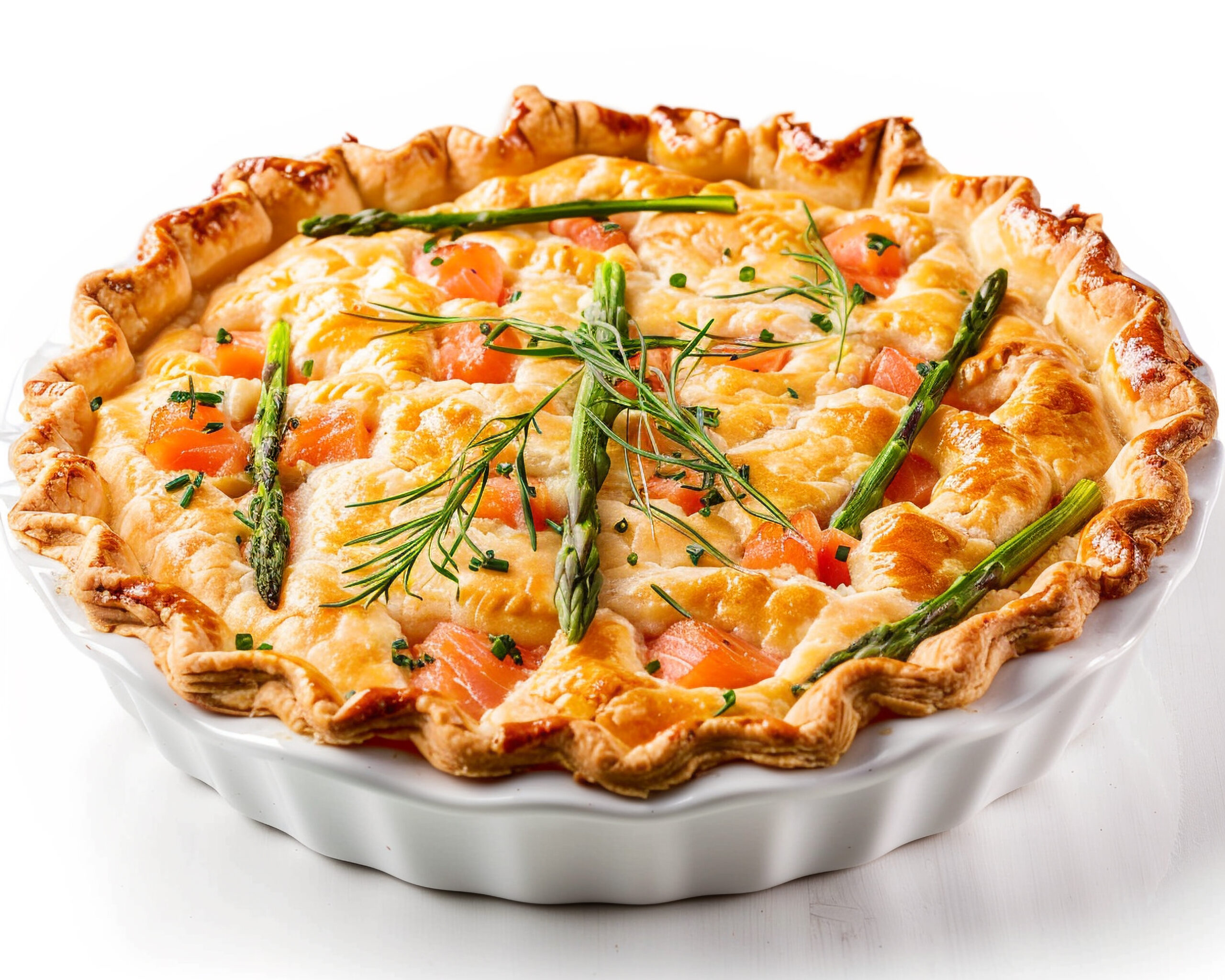 Asparagus Tart with goat Cheese