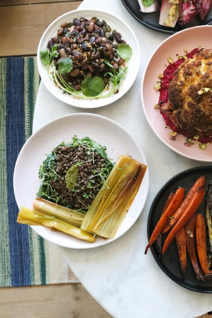 Lentils Salad With Roasted Root Vegetables