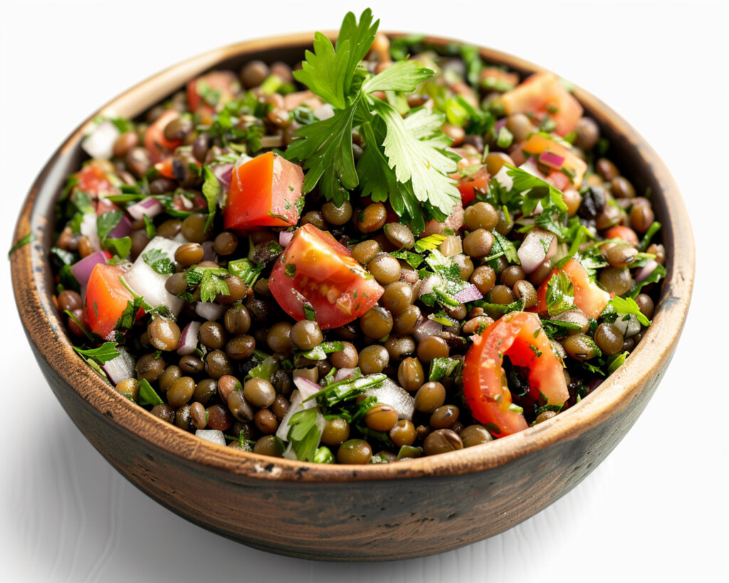 Bowl of Warm Lentil Salad