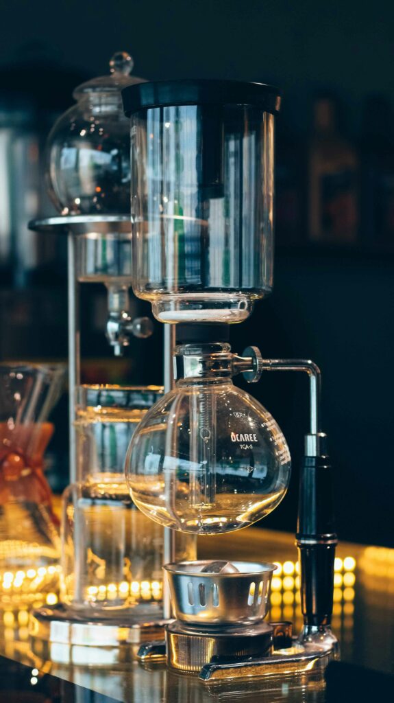 whiping siphon on a work table