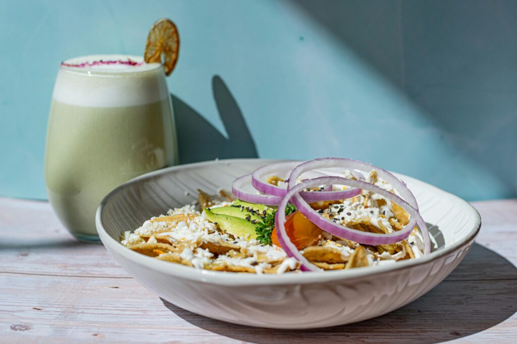 Chilaquiles in a bowl 