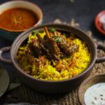 lamb curry rice bowl